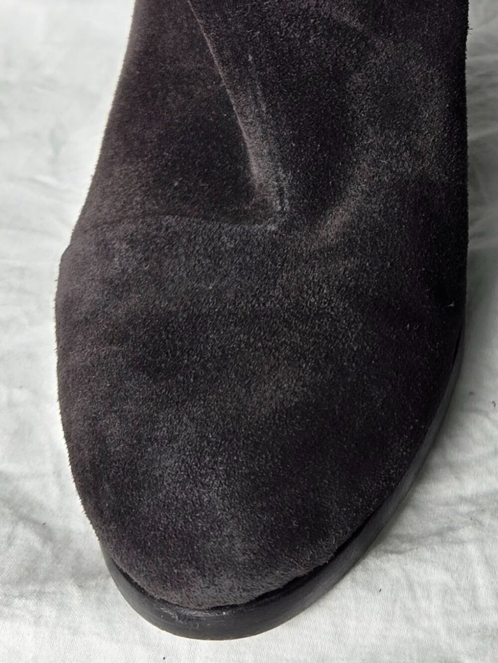 Rag & Bone Newbury Suede Ankle Boots Asphalt Made in Italy EU 37 (~US 6.5-7) - Picture 6 of 12